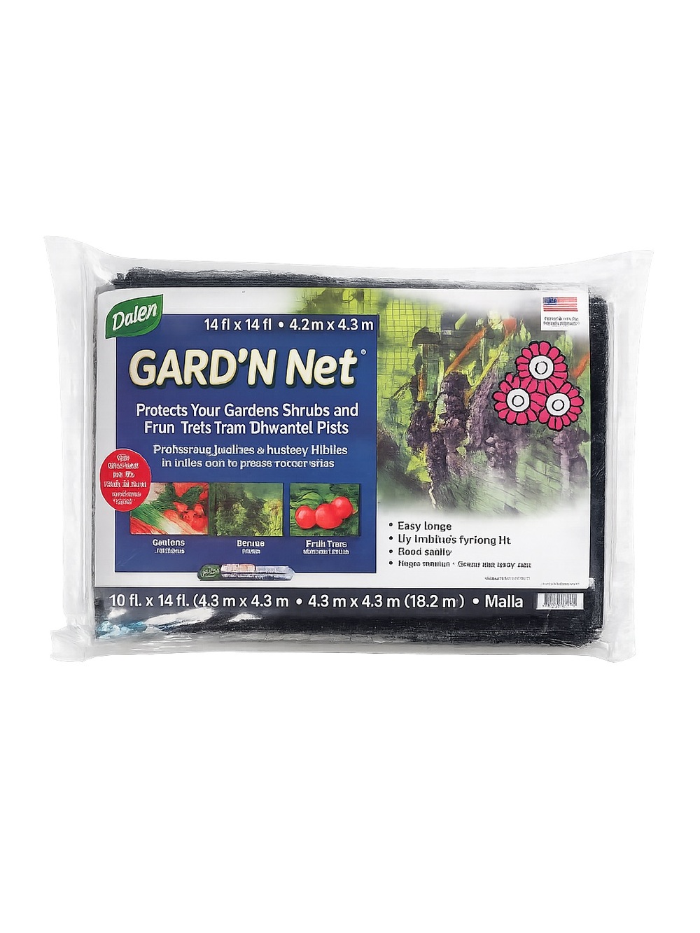 UNOPENED GARD'N Net Black Garden Protection Netting